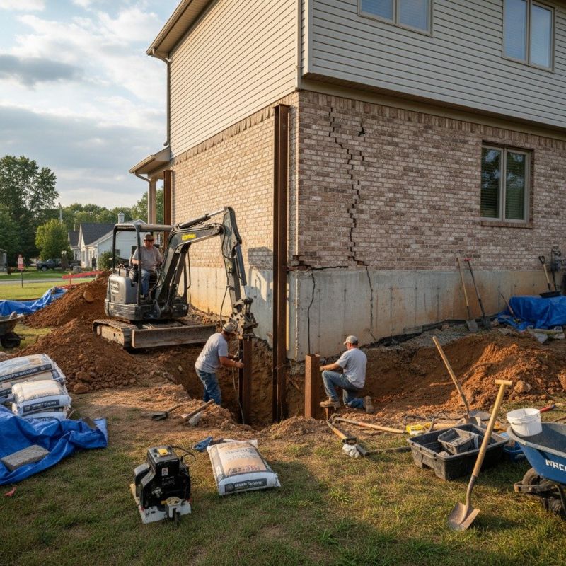 Foundation Repair in Christiansburg, VA