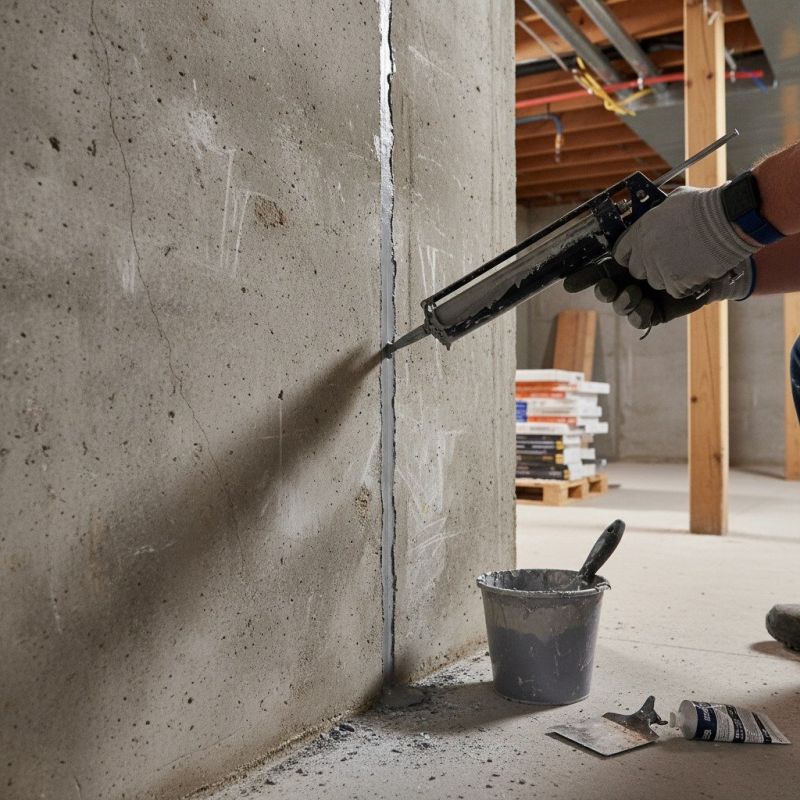Cracked Basement Floor Repair in Christiansburg, VA