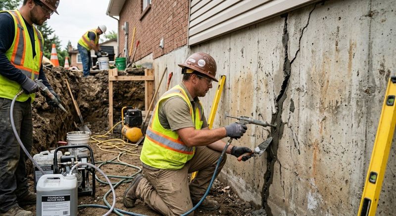 Cracked Foundation Repair in Dublin, VA