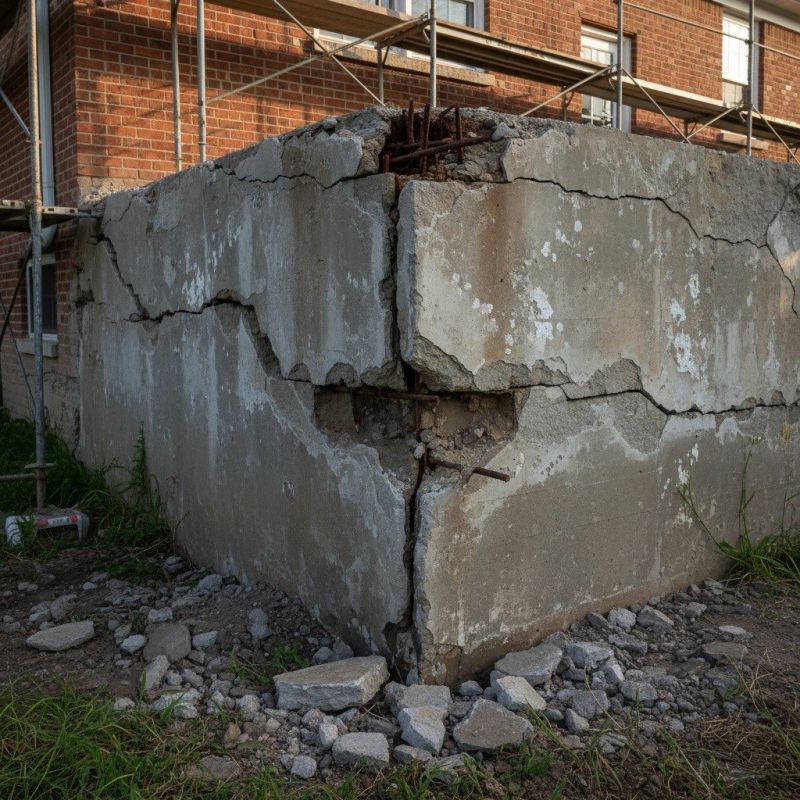 Cracked Foundation Repair in Christiansburg, VA