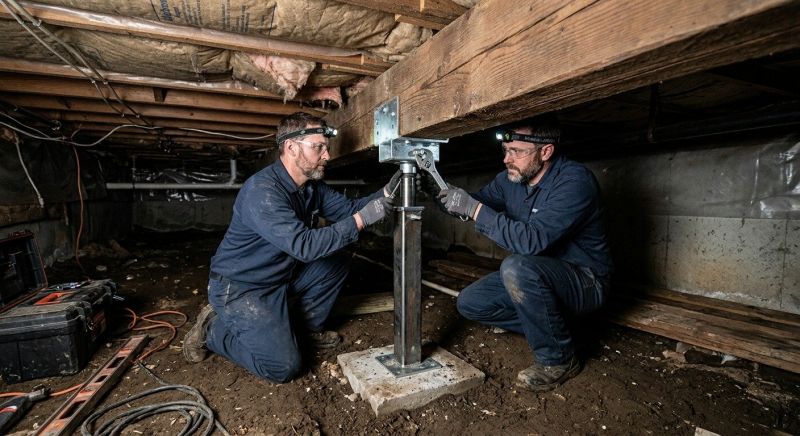 Crawl Space Leveling in Christiansburg, VA