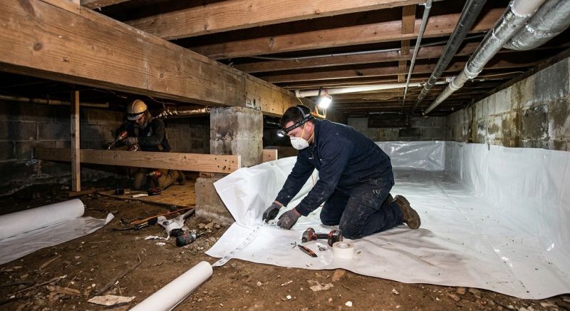 Crawl Space Leveling in Christiansburg, VA