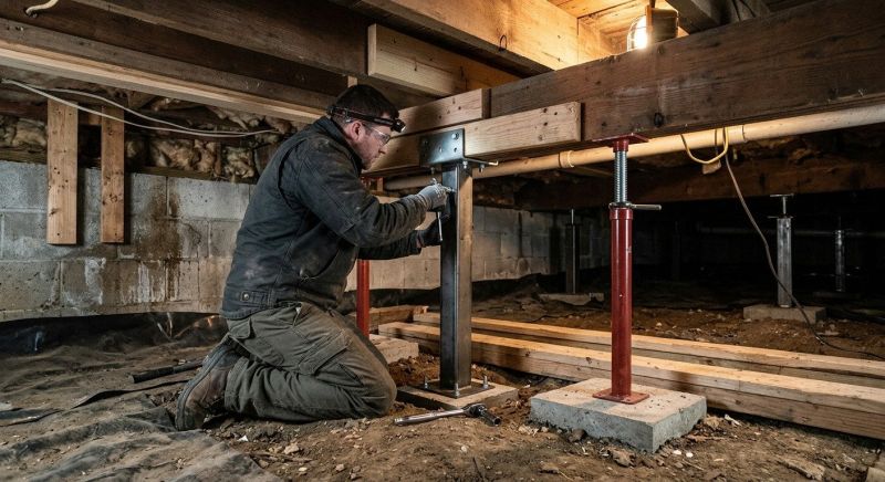 Crawlspace Structural Repair in Christiansburg, VA
