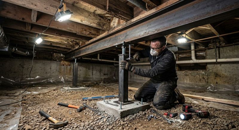 Crawlspace Structural Repair in Christiansburg, VA
