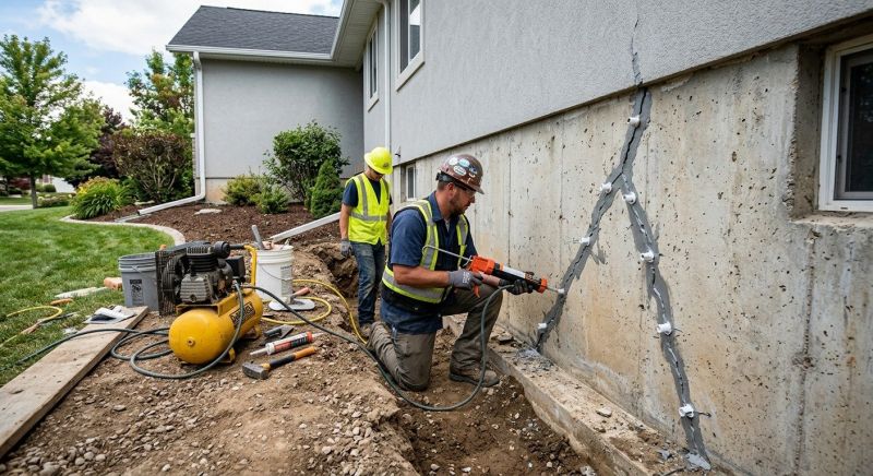 Foundation Crack Repair in Floyd, VA