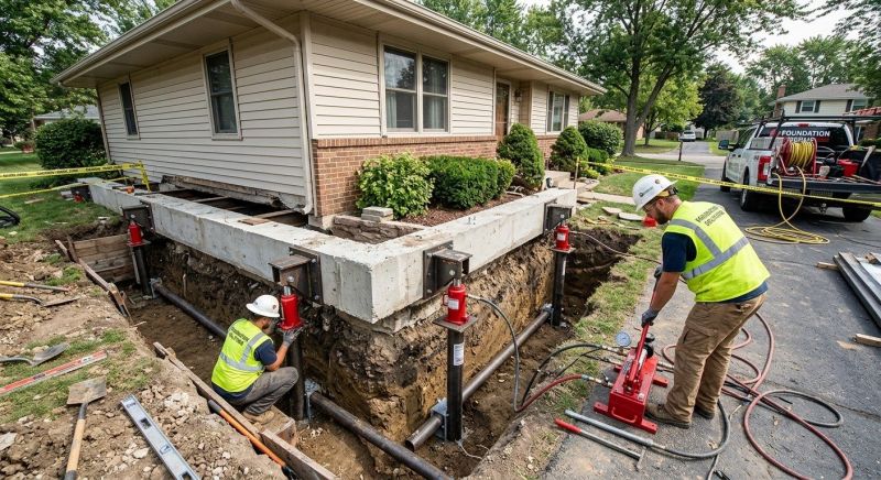 Foundation Jacking in Boones Mill, VA