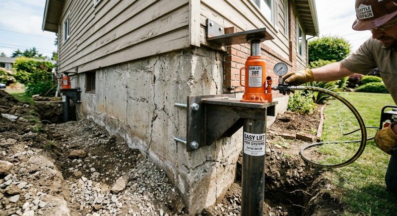 Foundation Lifting in Christiansburg, VA