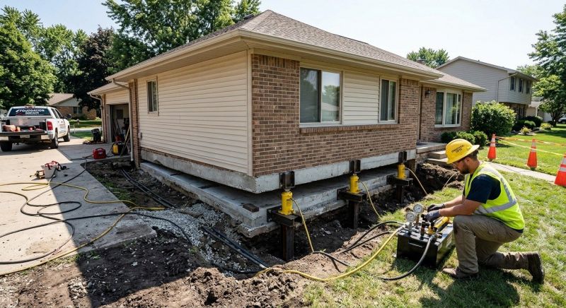Foundation Lifting in Roanoke, VA