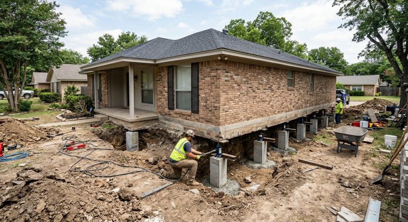 Foundation Pier Leveling in Christiansburg, VA
