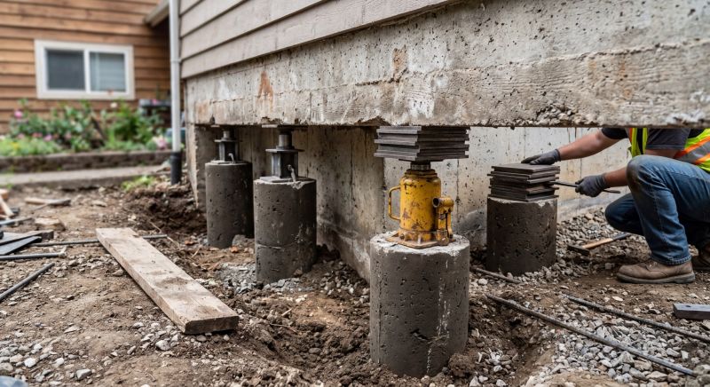 Foundation Pier Leveling in Christiansburg, VA