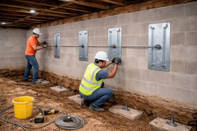 Foundation Stabilizing in Dublin, VA