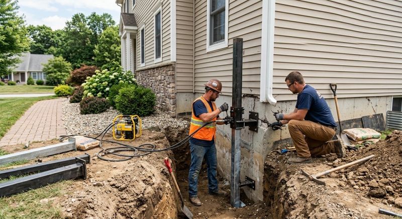 Foundation Stabilizing in Dublin, VA