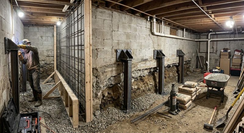 Foundation Strengthening in Christiansburg, VA