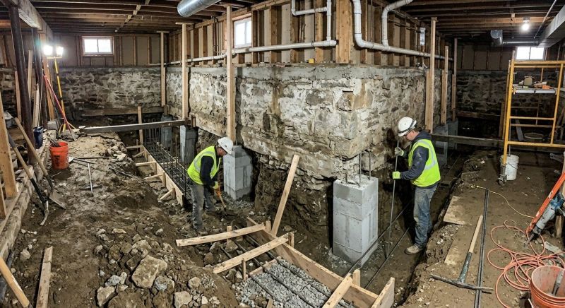 Foundation Underpinning in Christiansburg, VA