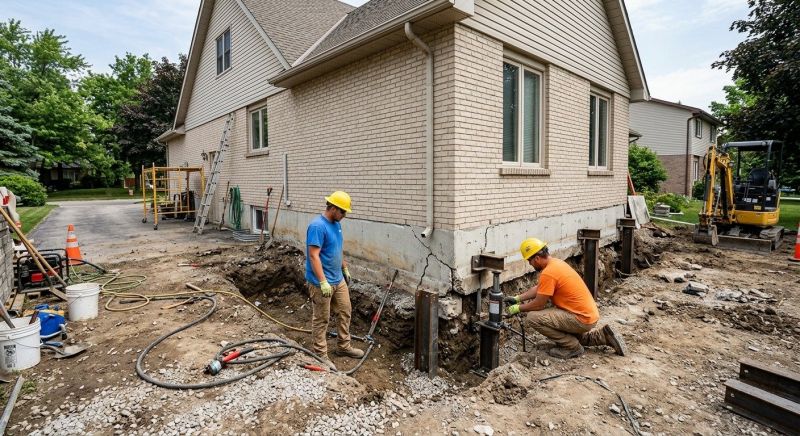 Helical Piers Installation in Christiansburg, VA