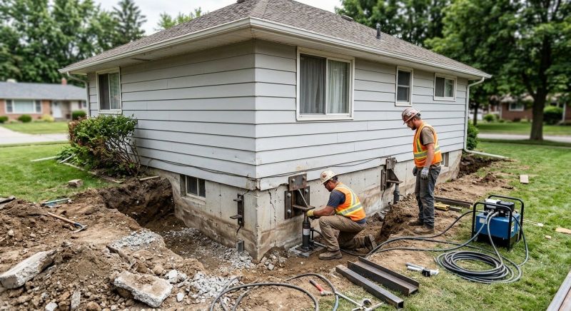 House Foundation Repair in Blacksburg, VA