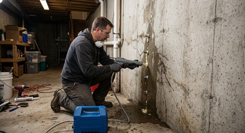Leaking Foundation Repair in Christiansburg, VA