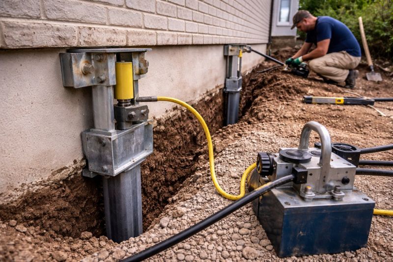Sinking Foundation Repair in Blacksburg, VA