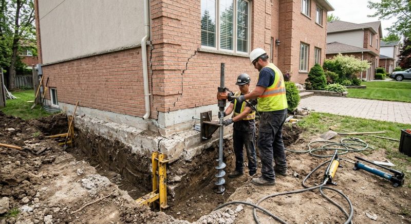 Sinking Foundation Repair in Roanoke, VA