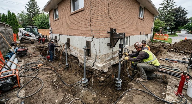 Sinking Foundation Repair in Salem, VA