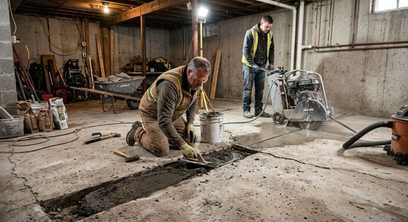 Slab Foundation Repair in Christiansburg, VA