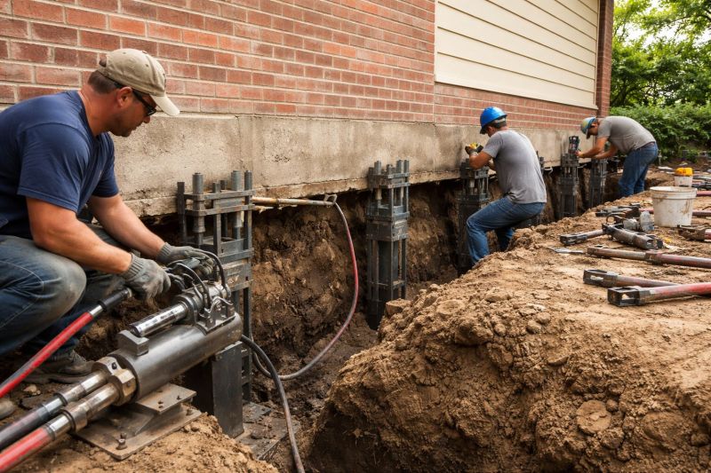 Slab Foundation Repair in Christiansburg, VA