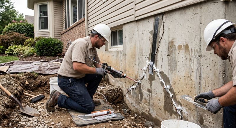 Structural Crack Repair in Christiansburg, VA
