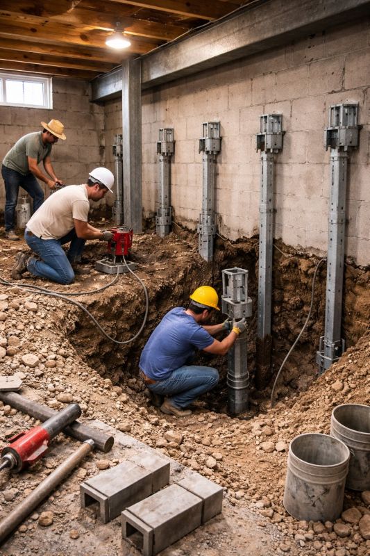 Structural Underpinning in Christiansburg, VA