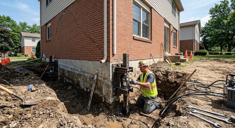 Sinking Foundation Repair in Salem, VA